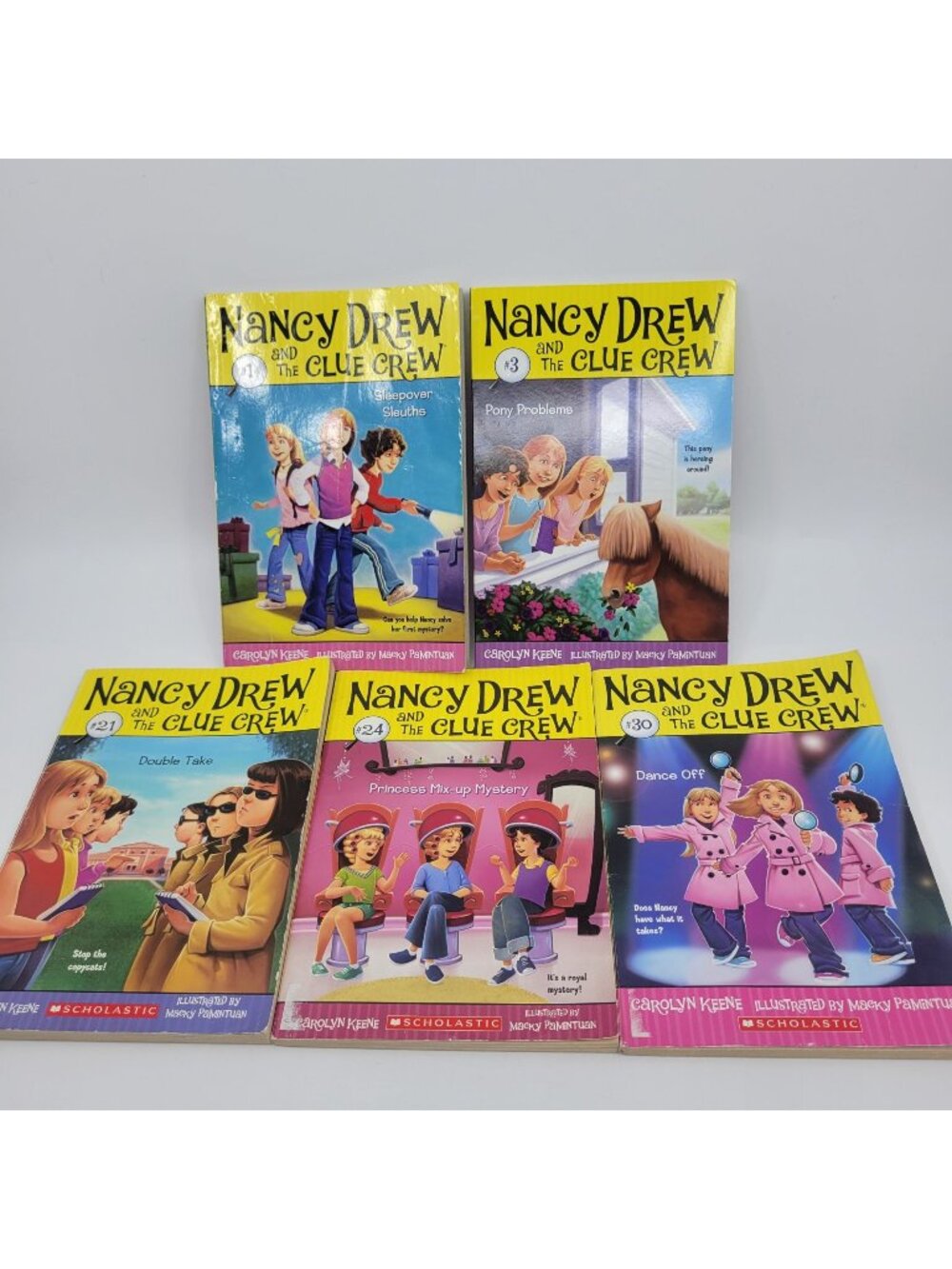 NANCY DREW & THE CLUE CREW Lot of Chapter Books by Carolyn Keene - CB023